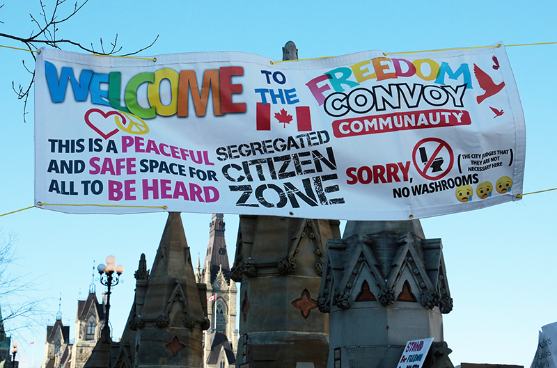 Freedom Convoy : Truckers Protest : Ottawa, Canada : Richard Moore : Photographer : Photojournalist